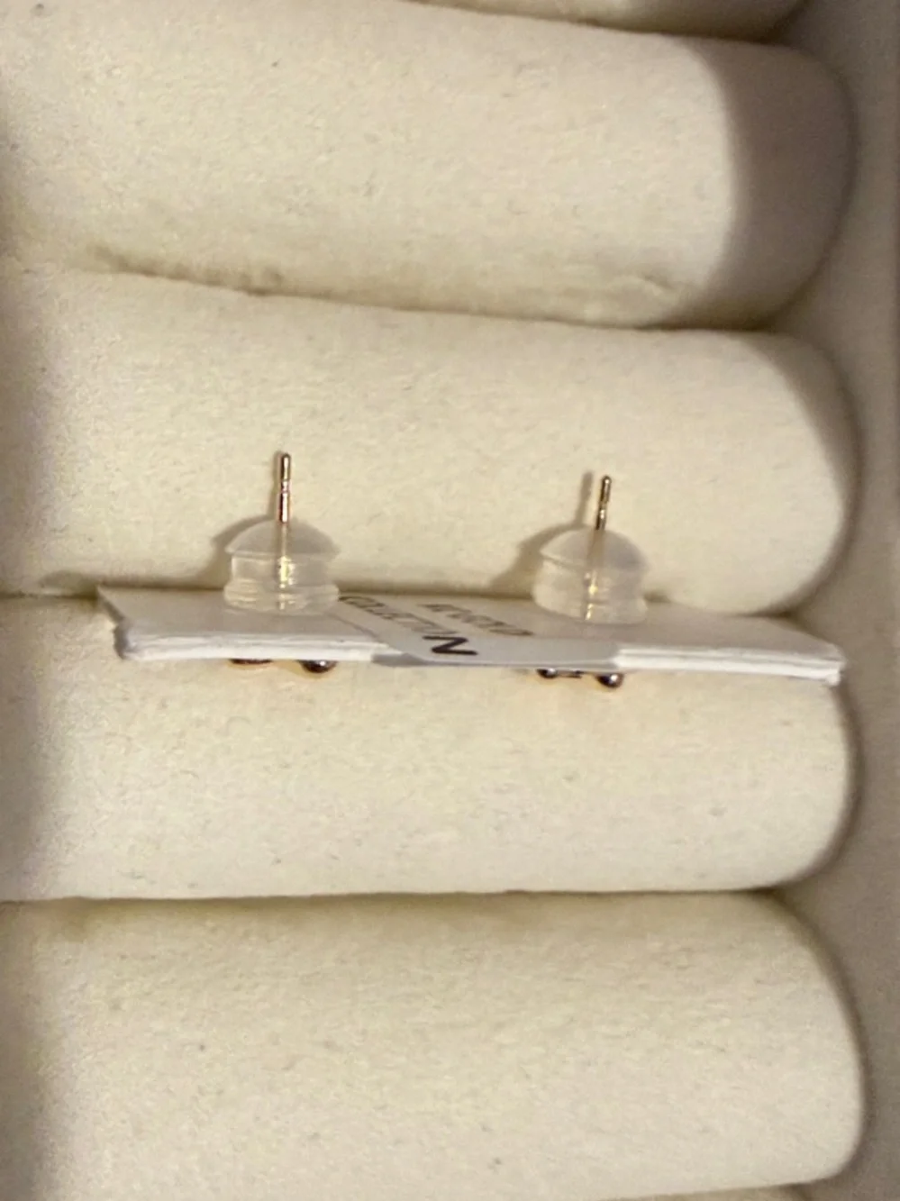 14K Yellow Gold Cross Stud Earrings for Kids - Classic Gold